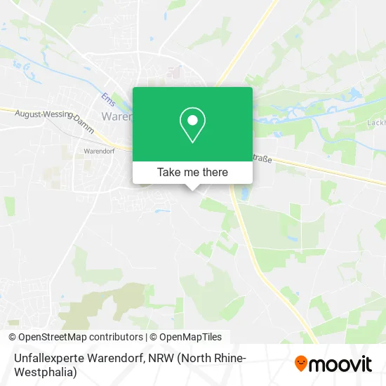 Карта Unfallexperte Warendorf