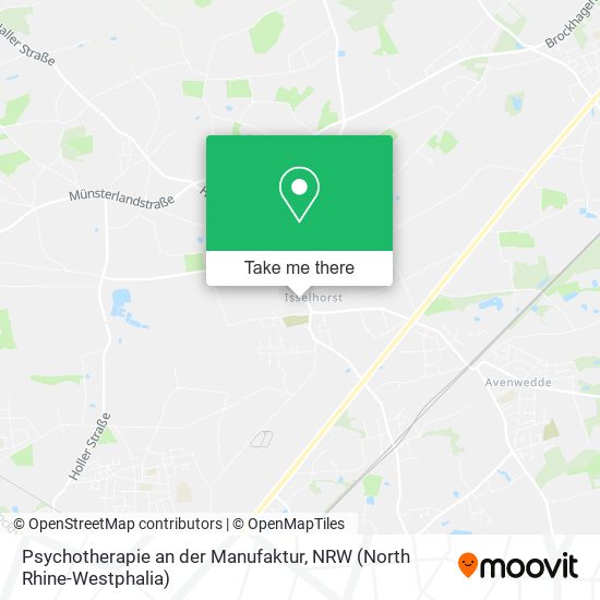 Psychotherapie an der Manufaktur map