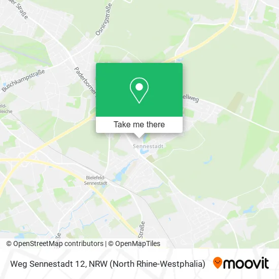 Карта Weg Sennestadt 12