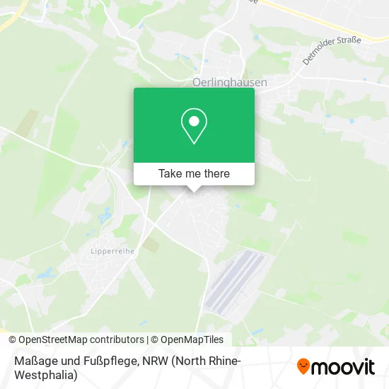 Карта Maßage und Fußpflege