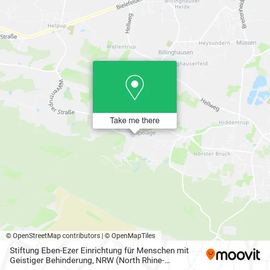 Карта Stiftung Eben-Ezer Einrichtung für Menschen mit Geistiger Behinderung