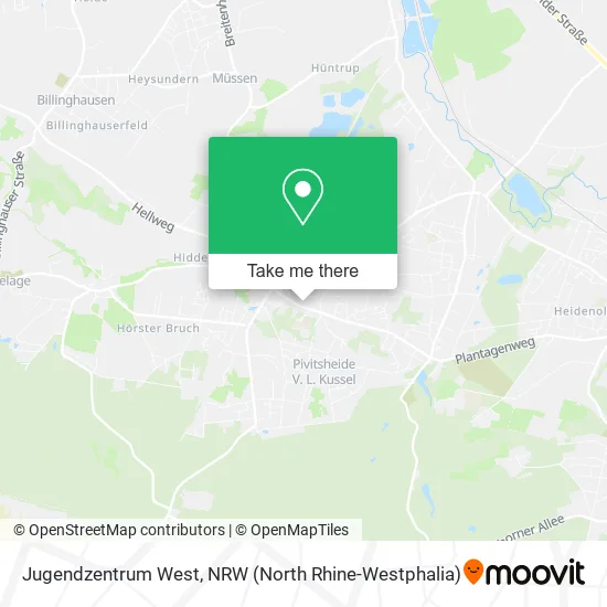 Карта Jugendzentrum West