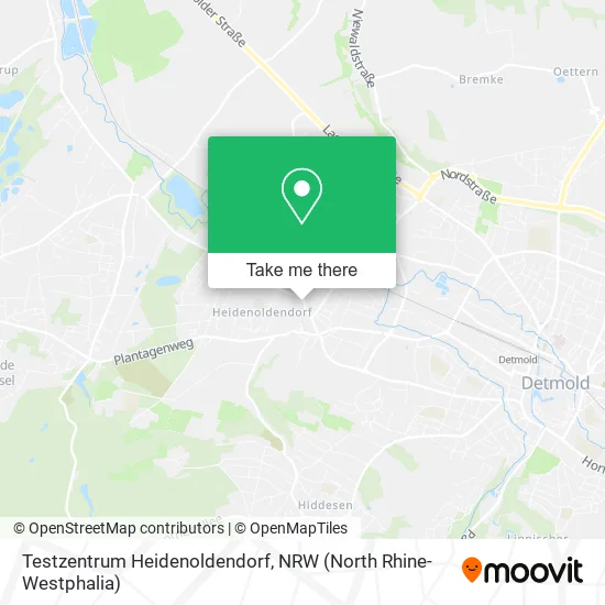 Карта Testzentrum Heidenoldendorf