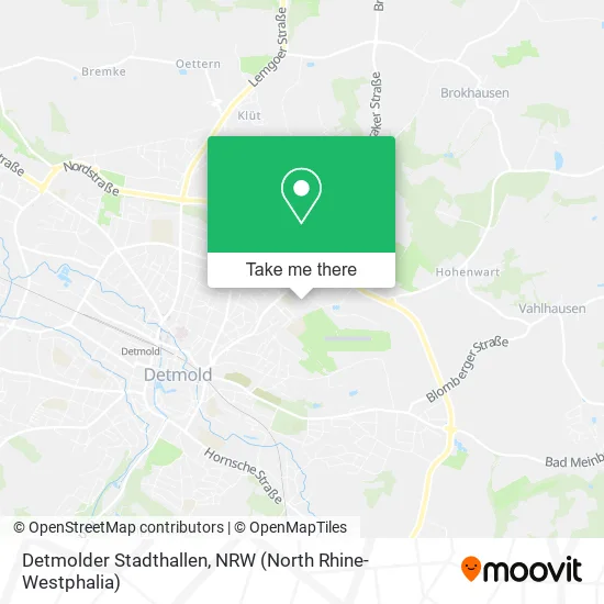 Карта Detmolder Stadthallen