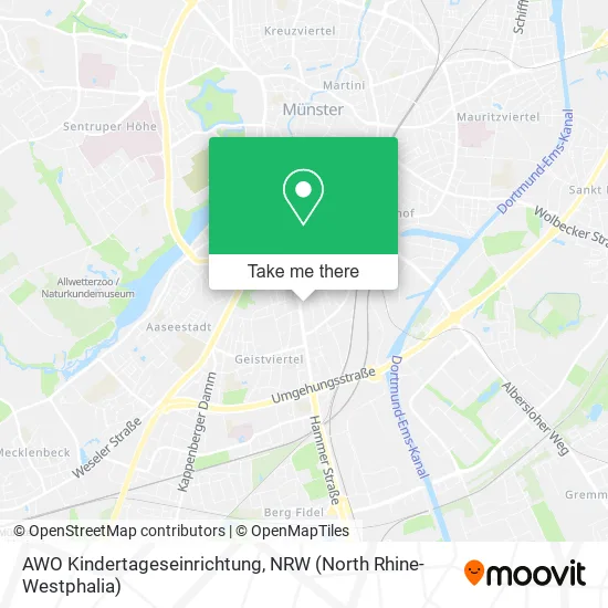 Карта AWO Kindertageseinrichtung