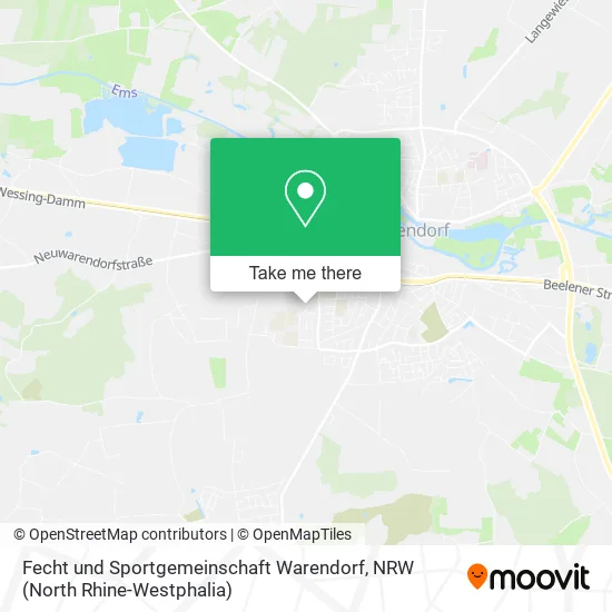 Карта Fecht und Sportgemeinschaft Warendorf
