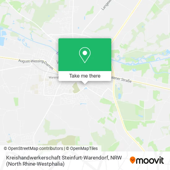 Карта Kreishandwerkerschaft Steinfurt-Warendorf