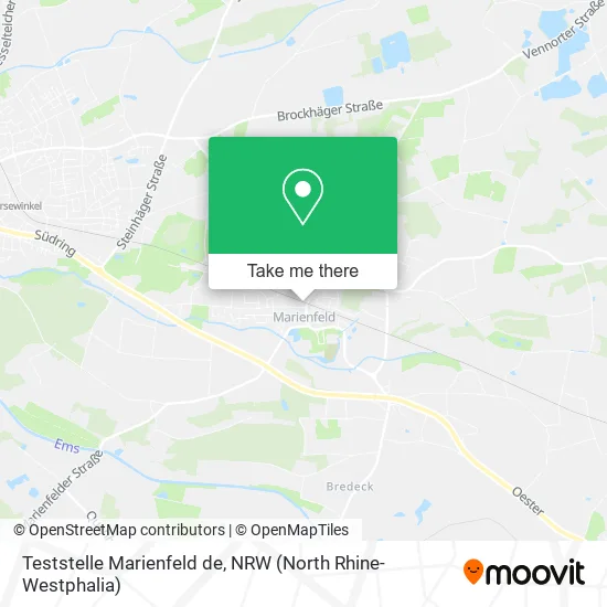 Teststelle Marienfeld de map