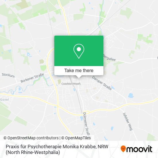 Praxis für Psychotherapie Monika Krabbe map