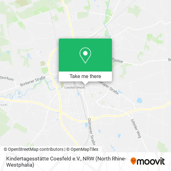 Карта Kindertagesstätte Coesfeld e.V.