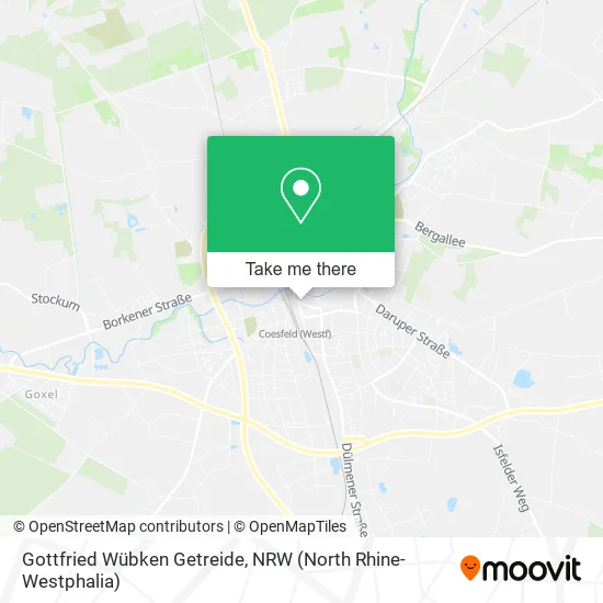 Карта Gottfried Wübken Getreide