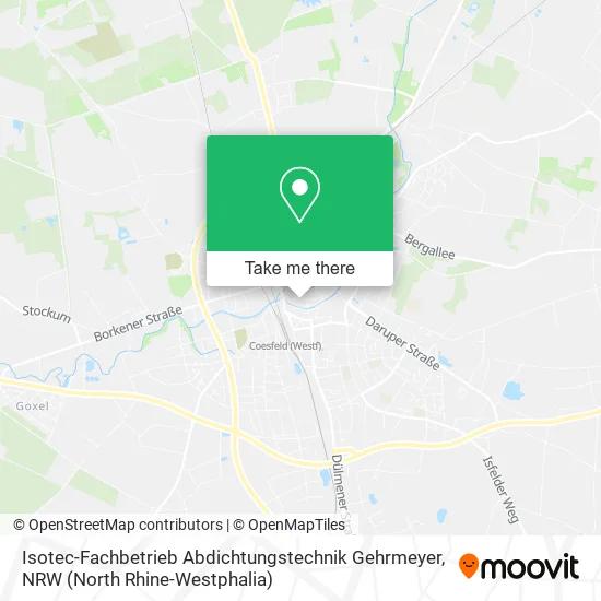 Карта Isotec-Fachbetrieb Abdichtungstechnik Gehrmeyer