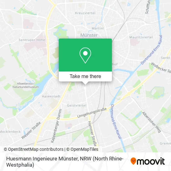 Карта Huesmann Ingenieure Münster