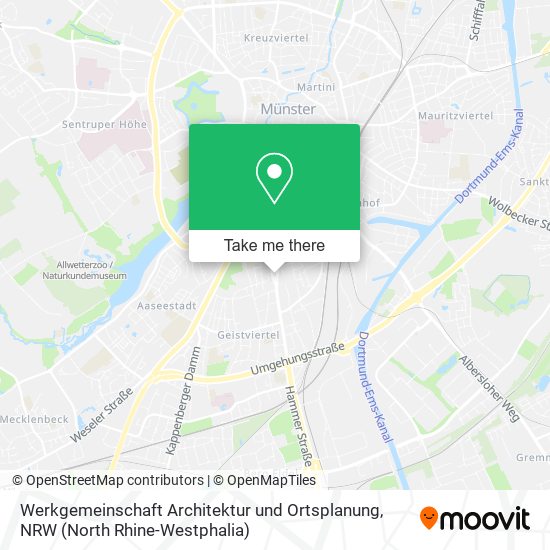 Werkgemeinschaft Architektur und Ortsplanung map