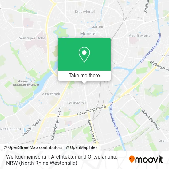 Werkgemeinschaft Architektur und Ortsplanung map