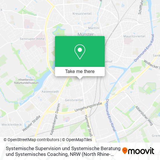 Карта Systemische Supervision und Systemische Beratung und Systemisches Coaching