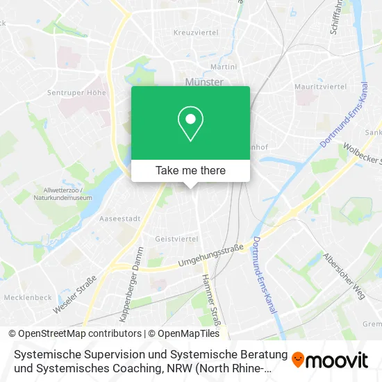 Карта Systemische Supervision und Systemische Beratung und Systemisches Coaching