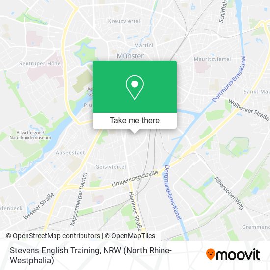 Stevens English Training map