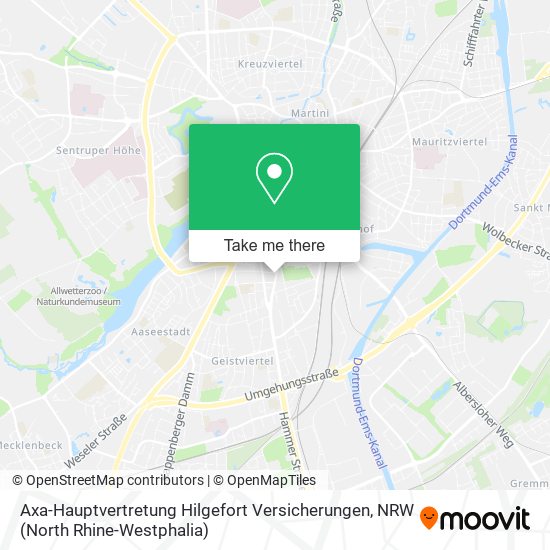 Axa-Hauptvertretung Hilgefort Versicherungen map