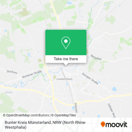 Bunter Kreis Münsterland map