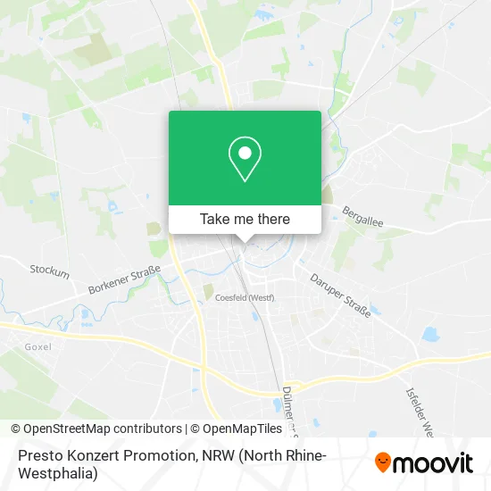 Карта Presto Konzert Promotion