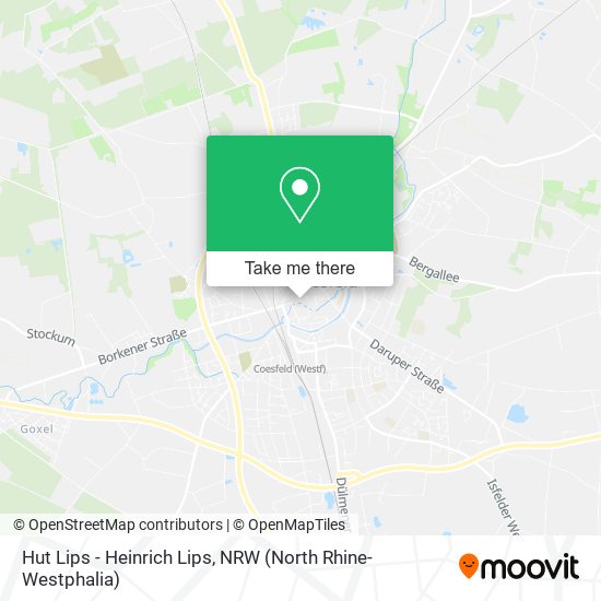 Hut Lips - Heinrich Lips map