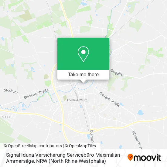 Карта Signal Iduna Versicherung Servicebüro Maximilian Ammersilge