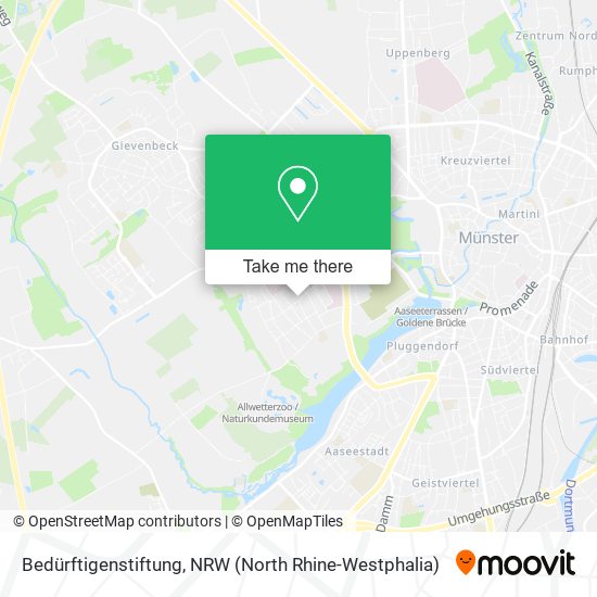 Bedürftigenstiftung map