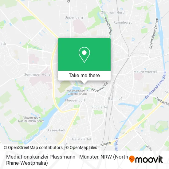 Карта Mediationskanzlei Plassmann - Münster
