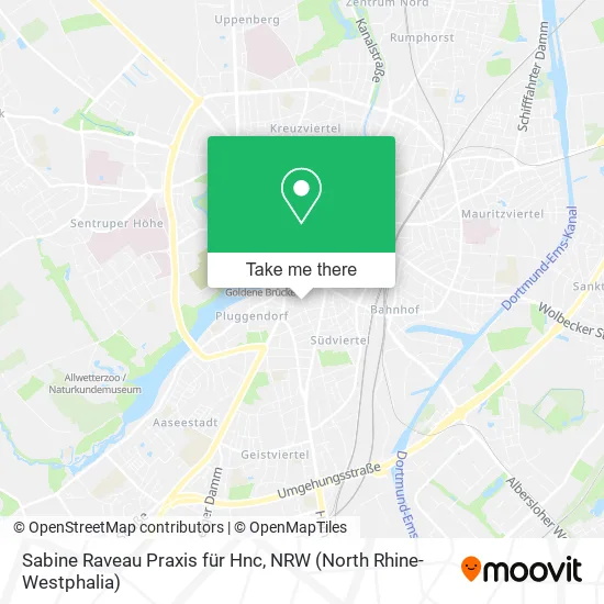 Карта Sabine Raveau Praxis für Hnc