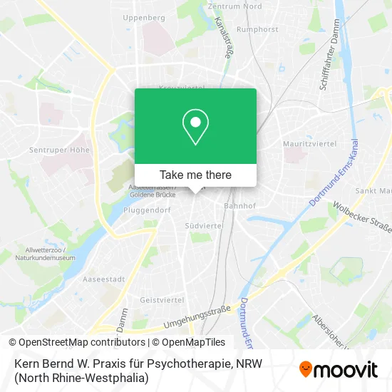 Карта Kern Bernd W. Praxis für Psychotherapie