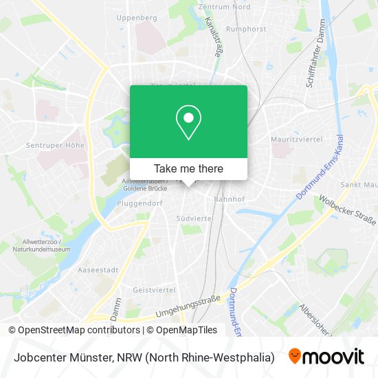 Jobcenter Münster map