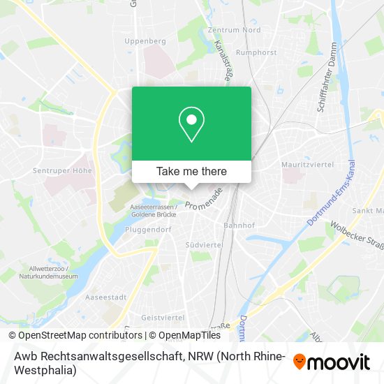 Awb Rechtsanwaltsgesellschaft map