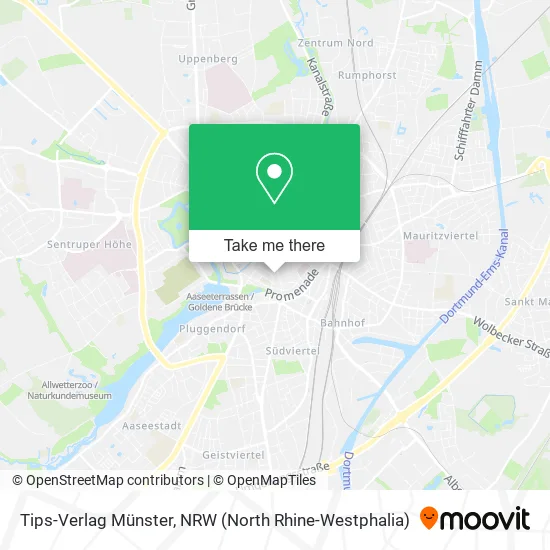 Карта Tips-Verlag Münster