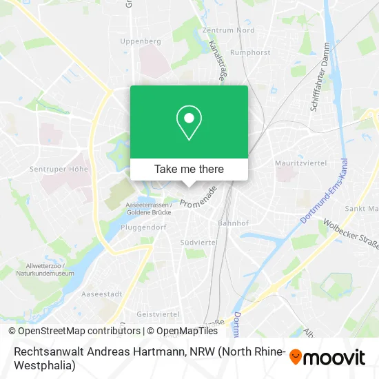 Карта Rechtsanwalt Andreas Hartmann