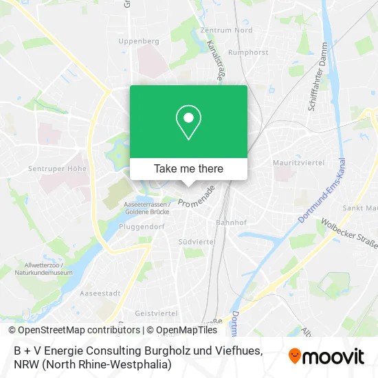 Карта B + V Energie Consulting Burgholz und Viefhues