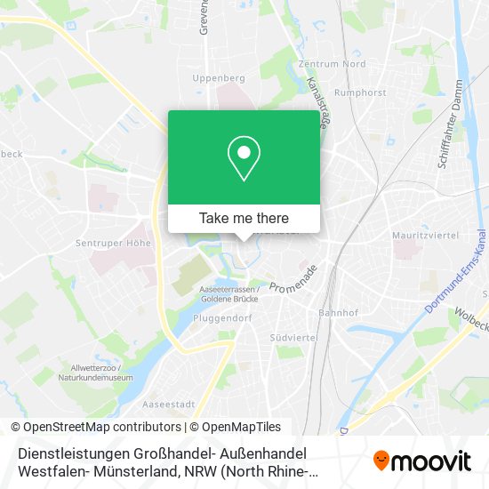 Dienstleistungen Großhandel- Außenhandel Westfalen- Münsterland map