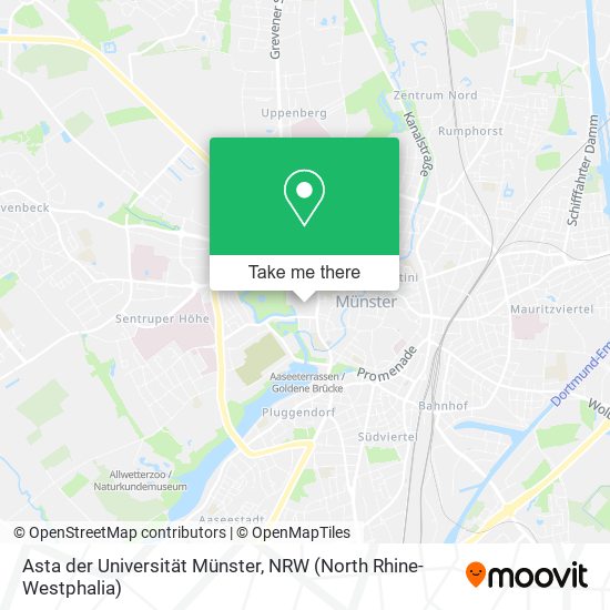 Asta der Universität Münster map