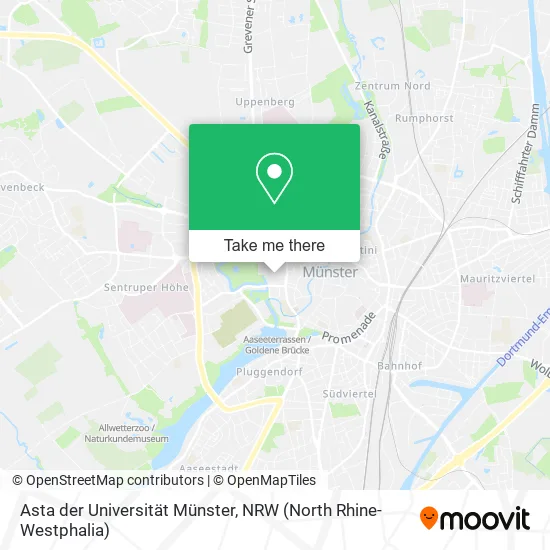 Карта Asta der Universität Münster