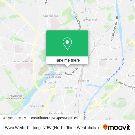 Wwu.Weiterbildung map