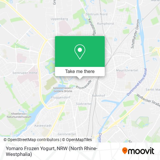 Yomaro Frozen Yogurt map