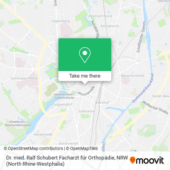 Dr. med. Ralf Schubert Facharzt für Orthopädie map