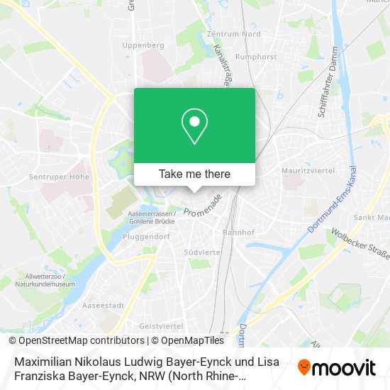 Maximilian Nikolaus Ludwig Bayer-Eynck und Lisa Franziska Bayer-Eynck map