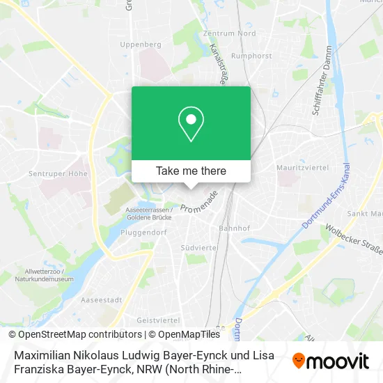 Карта Maximilian Nikolaus Ludwig Bayer-Eynck und Lisa Franziska Bayer-Eynck