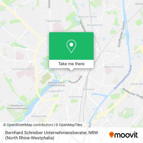 Bernhard Schreiber Unternehmensberater map