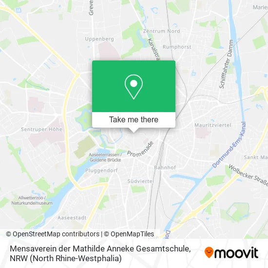 Карта Mensaverein der Mathilde Anneke Gesamtschule
