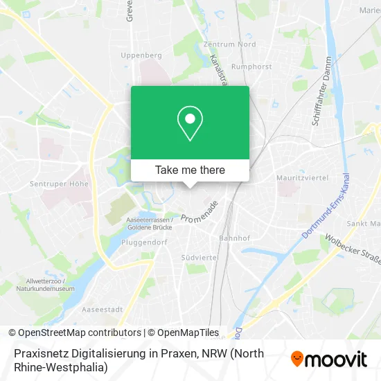 Карта Praxisnetz Digitalisierung in Praxen