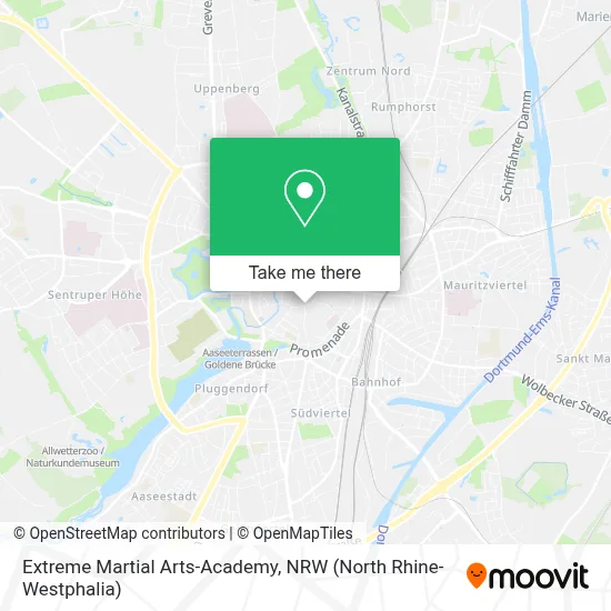 Extreme Martial Arts-Academy map
