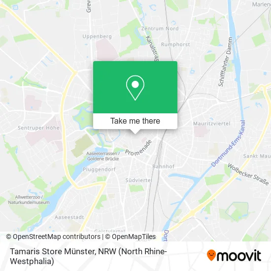 Tamaris Store Münster map
