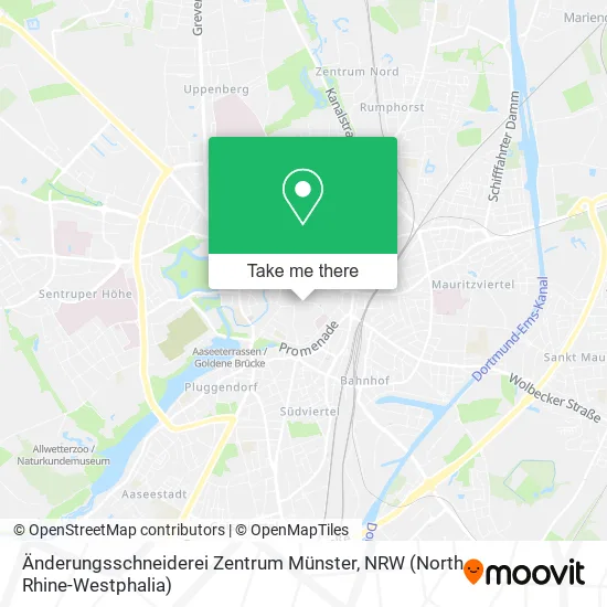 Карта Änderungsschneiderei Zentrum Münster